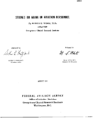Studies on aging in aviation personnel