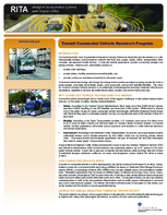 Transit connected vehicle research program