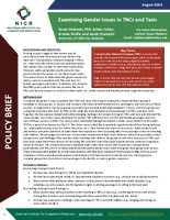 From Taxis to Ridehailing Examining Gender Issues for Female Drivers and Passengers Brief