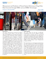 Measurement and Prediction of Transit System Performance Using Probe Data Generated Through DSRC and NonDSRC Technologies Research Brief