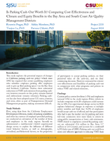 Is Parking CashOut Worth It Comparing CostEffectiveness and Climate and Equity Benefits in the Bay Area and South Coast Air Quality Management Districts Research Brief
