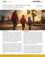 Artificial Intelligence for Pedestrian and Bicyclist Safety Using AI To Detect NearMiss Collisions Research Brief