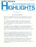 BRS News Highlights AprilJuly 1971