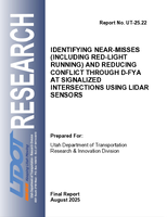 Identifying NearMisses Including RedLight Running and Reducing Conflict Through DFYA at Signalized Intersections Using LiDAR Sensors
