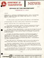 Remarks by US Secretary of Transportation John A Volpe to the National Wildlife Federation