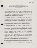 Secretary of Transportation Samuel K Skinner Speeches November 1989