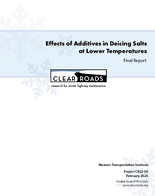 Effects of Additives in Deicing Salts at Lower Temperatures