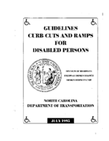Guidelines Curb Cuts and Ramps for Disabled Persons
