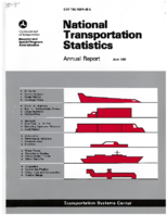 National Transportation Statistics NTS Annual Report 1985