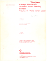 Chicago monostatic acoustic vortex sensing system  Vol IV wake vortex decay