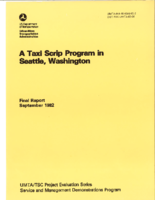 A Taxi Scrip Program in Seattle Washington