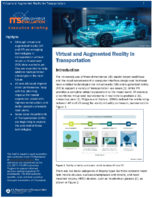 ITS Deployment Evaluation Executive Briefing Virtual and Augmented Reality in Transportation
