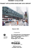 Transmit Evaluation Transit Application Baseline Data Report