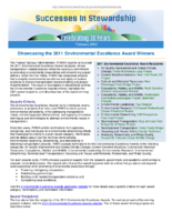 Successes in Stewardship  Showcasing the 2011 Environmental Excellence Award Winners
