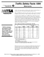 Traffic Safety Facts 1994 Motorcycles