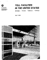 Toll Facilities in the United States Bridges Roads Tunnels Ferries 1985