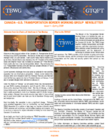 Canada  US Transportation Border Working Group Newsletter Issue 1  Spring 2009
