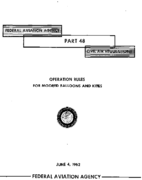 Part 48 Operation Rules For Moored Balloons And Kites Notice