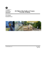 2012 rightofway fatality  trespass prevention workshop