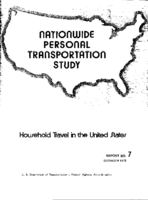 Nationwide Personal Transportation Study Household Travel in the United States