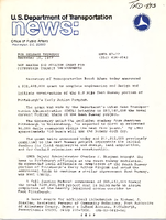US Department of Transportation News Office of Public Affairs UMTA 6777 DOT Awards 32 Million Grant for Pittsburgh Transit Improvements