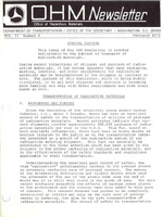 Office of Hazardous Materials Newsletter February 1972