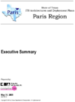 State of Texas ITS Architectures and Deployment Plans Paris Region Executive Summary