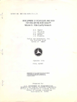 Development of techniques and data for evaluating ride quality Volume 2  ridequality research