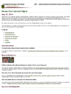 Human Environment Digest May 19 2016