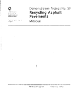 Recycling asphalt pavements  Missouri