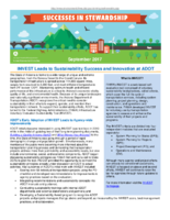 Successes in Stewardship  INVEST Leads to Sustainability Success and Innovation at Arizona Department of Transportation ADOT