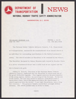 NHTSA News Releases JulySeptember 1972
