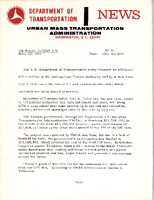 Department of Transportation News Urban Mass Transportation Administration DOTR11
