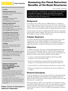 Assessing the Flood Reduction Benefits of OnRoad Structures Tech Transfer Summary