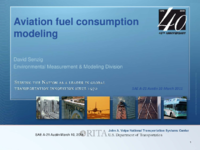 Aviation fuel consumption modeling