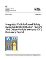 Integrated VehicleBased Safety Systems IVBSS Human Factors and DriverVehicle Interface DVI Summary Report