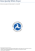 Data quality white paper