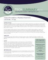 Impact of Inundation on Roadway Pavements Case Study  LA 493 Tech Summary