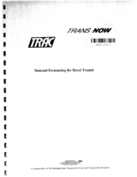 Demand Forecasting for Rural Transit 199808