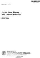 Traffic flow theory and chaotic behavior