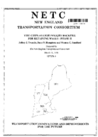 Tire Chips as Lightweight Backfill for Retaining Walls  Phase II