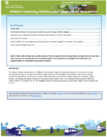 FHWAs Fostering Multimodal Connectivity Newsletter  January 2018