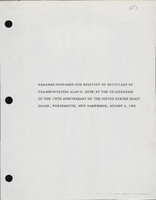 Remarks Prepared for Delivery by Secretary of Transportation Alan S Boyd at the Celebration of the 178th Anniversary of the United States Coast Guard