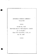 Interstate Commerce Commision Report of the Accident  Investigation Occuring on the BALTIMORE AND OHIO RAILROAD WEST FARMINGTON OH