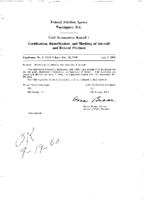 CAM 1 Supplement No 2  CAM 1 Dated Dec 15 1959 Provisional Certification And Operation Of Aircraft