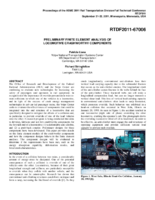 Preliminary finite element analysis of locomotive crashworthy components