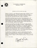 Message for the 1987 Detroit Auto Show