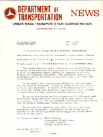 Department of Transportation News Urban Mass Transportation Administration DOT11168