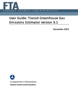 User Guide Transit Greenhouse Gas Emissions Estimator Version 31