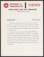 NHTSA News Releases OctoberDecember 1974